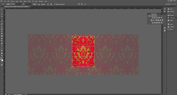 Crop your image down to the simple repeating pattern